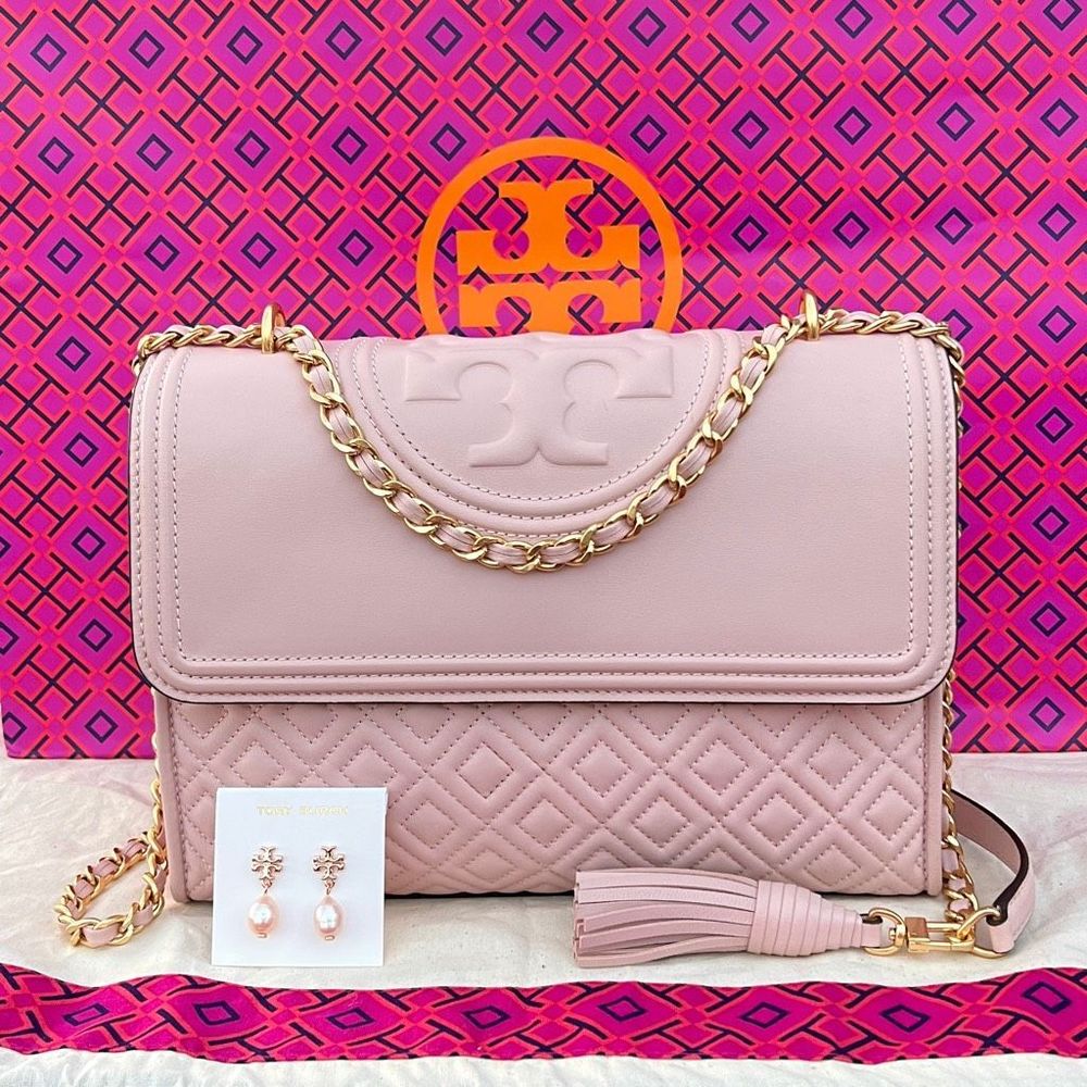 AUTH. New Tory Burch Fleming Convertible Shoulder Bag